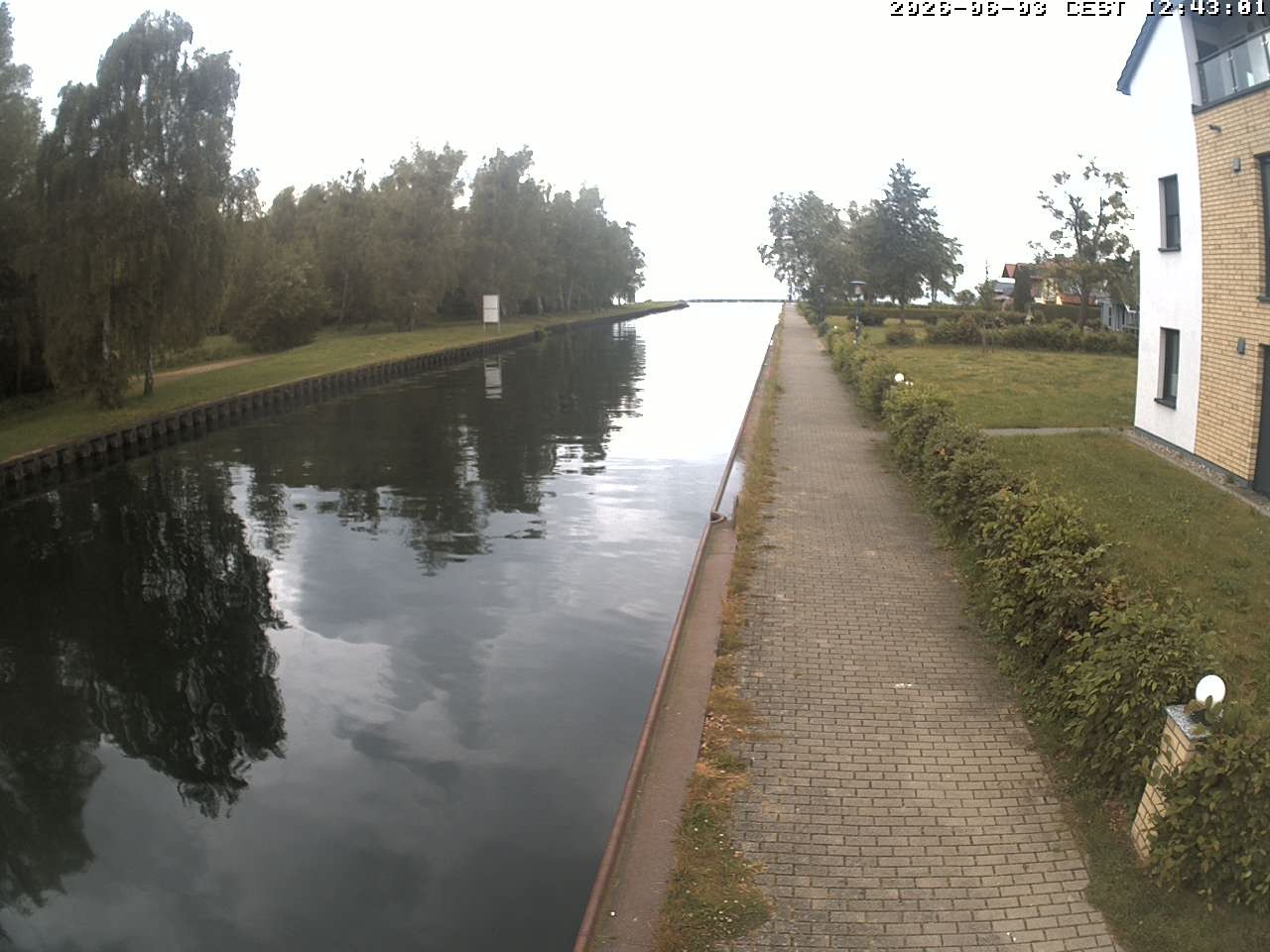 Archiv Foto Webcam Hafendorf Müritz: Kanal vom Claassee zur Müritz