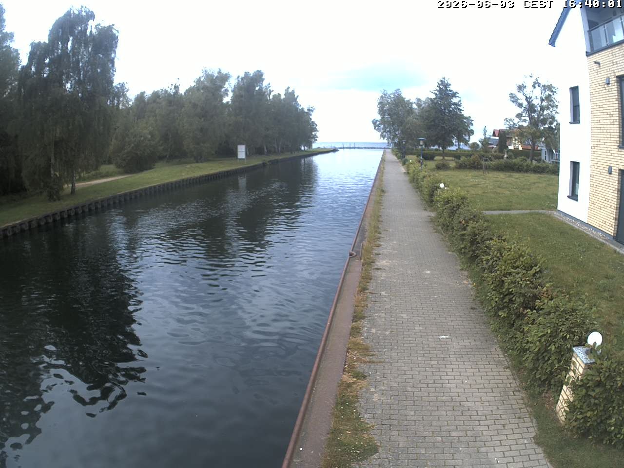 Archiv Foto Webcam Hafendorf Müritz: Kanal vom Claassee zur Müritz
