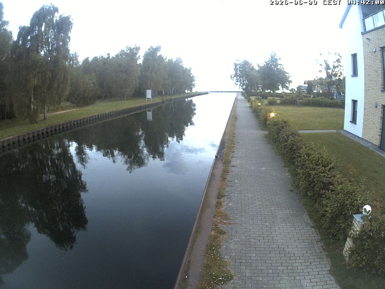 Archiv Foto Webcam Hafendorf Müritz: Kanal vom Claassee zur Müritz