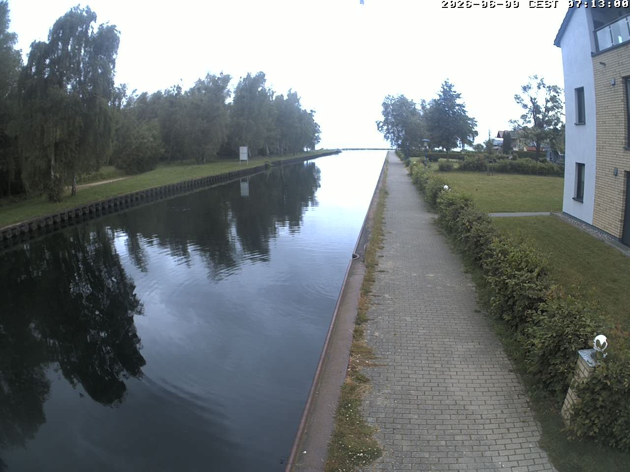 Archiv Foto Webcam Hafendorf Müritz: Kanal vom Claassee zur Müritz