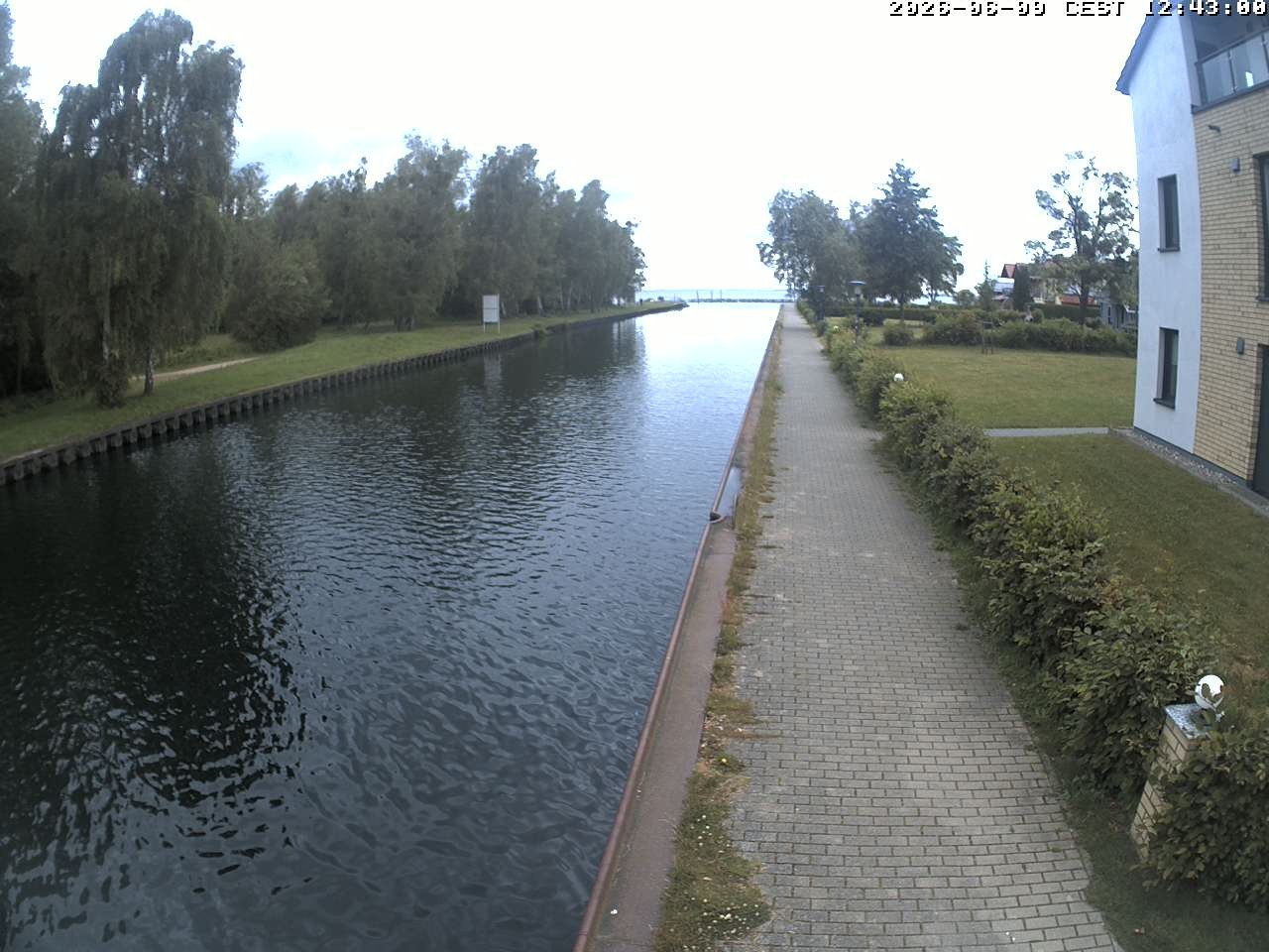 Archiv Foto Webcam Hafendorf Müritz: Kanal vom Claassee zur Müritz
