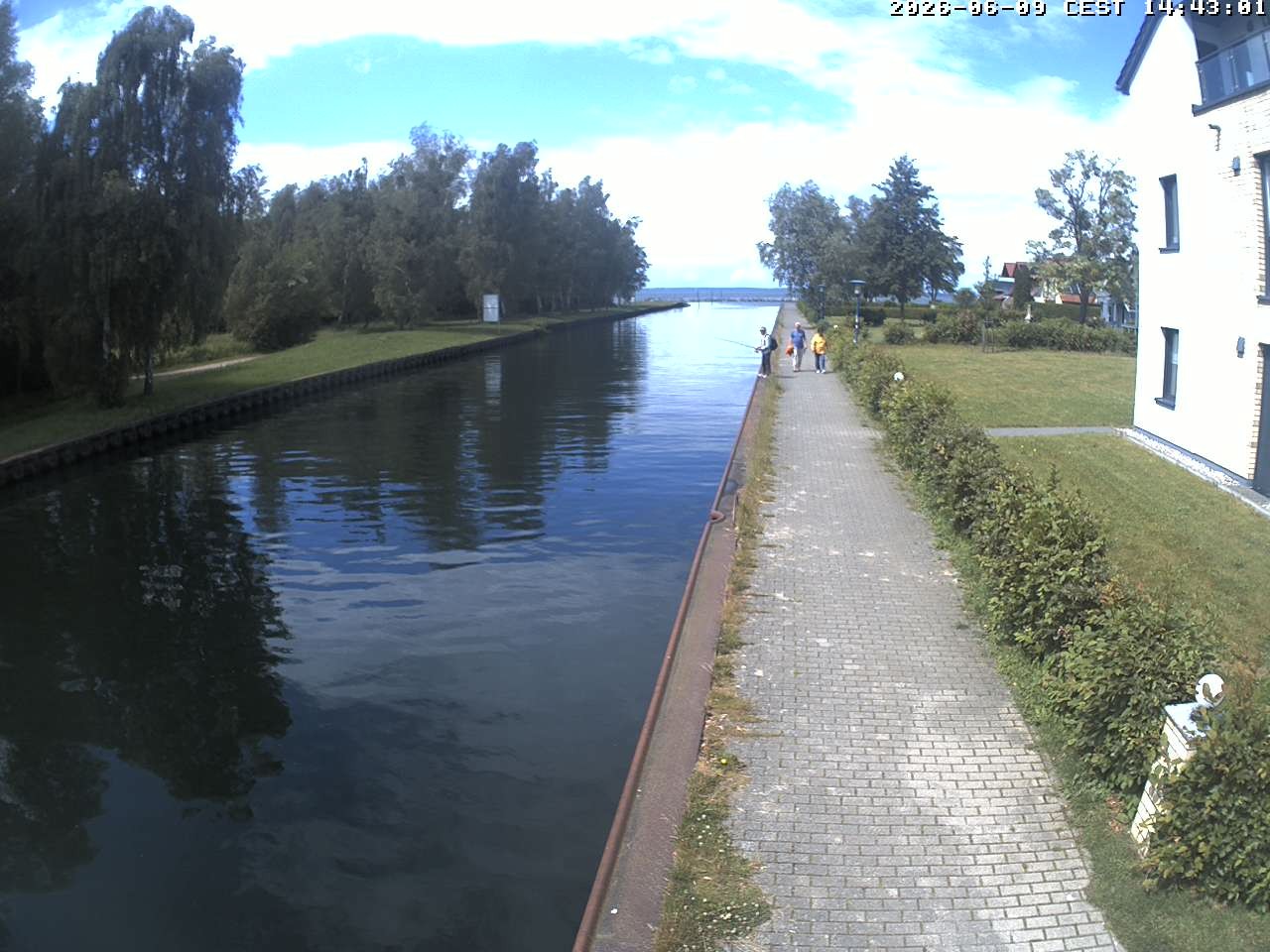 Archiv Foto Webcam Hafendorf Müritz: Kanal vom Claassee zur Müritz