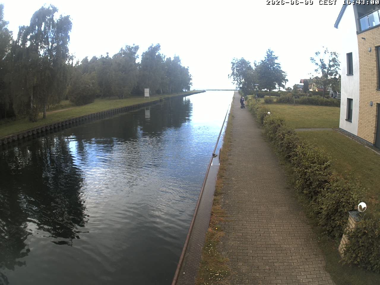 Archiv Foto Webcam Hafendorf Müritz: Kanal vom Claassee zur Müritz