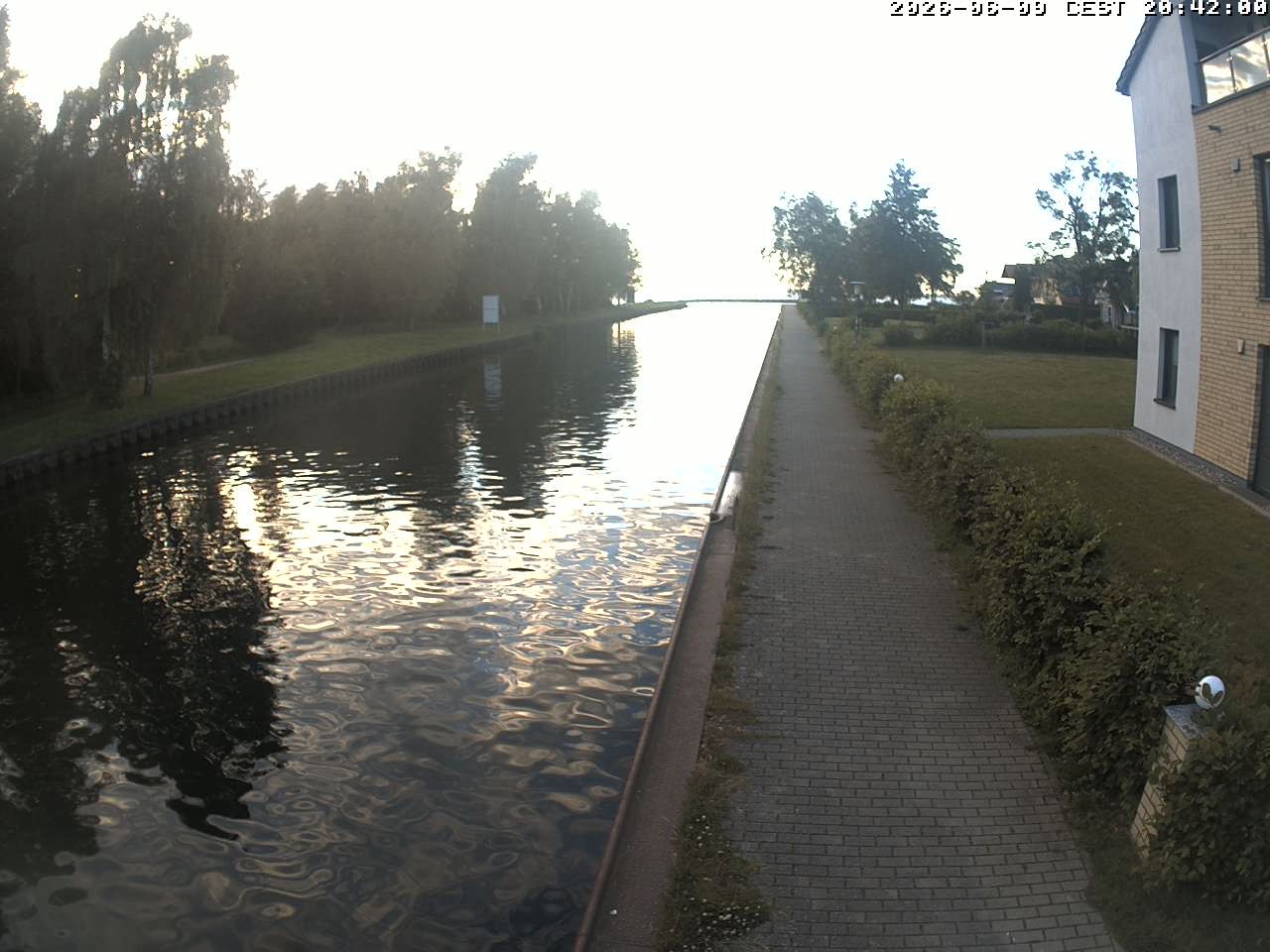 Archiv Foto Webcam Hafendorf Müritz: Kanal vom Claassee zur Müritz