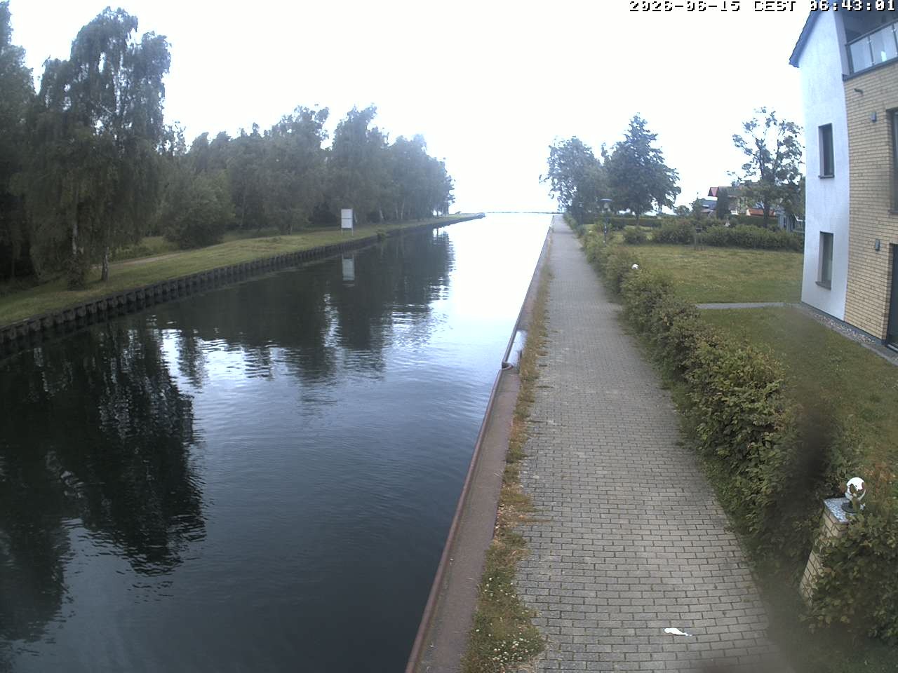 Archiv Foto Webcam Hafendorf Müritz: Kanal vom Claassee zur Müritz