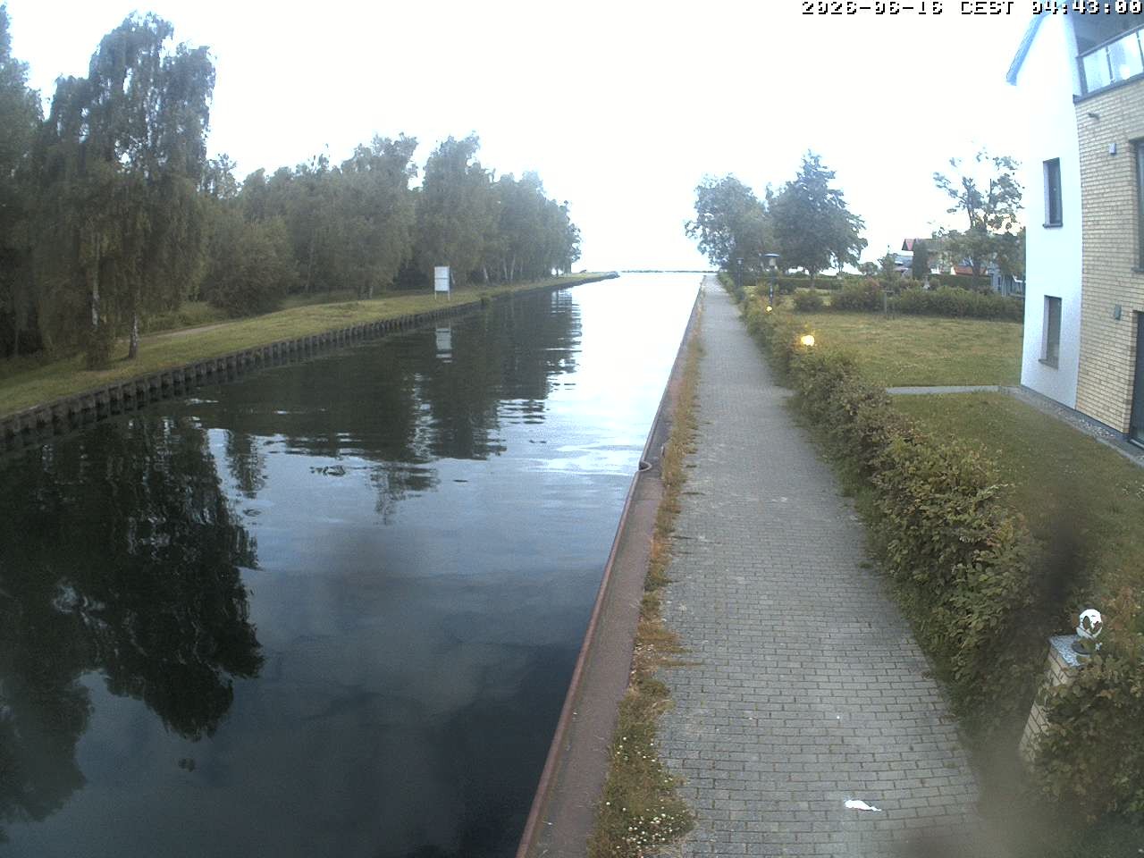 Archiv Foto Webcam Hafendorf Müritz: Kanal vom Claassee zur Müritz