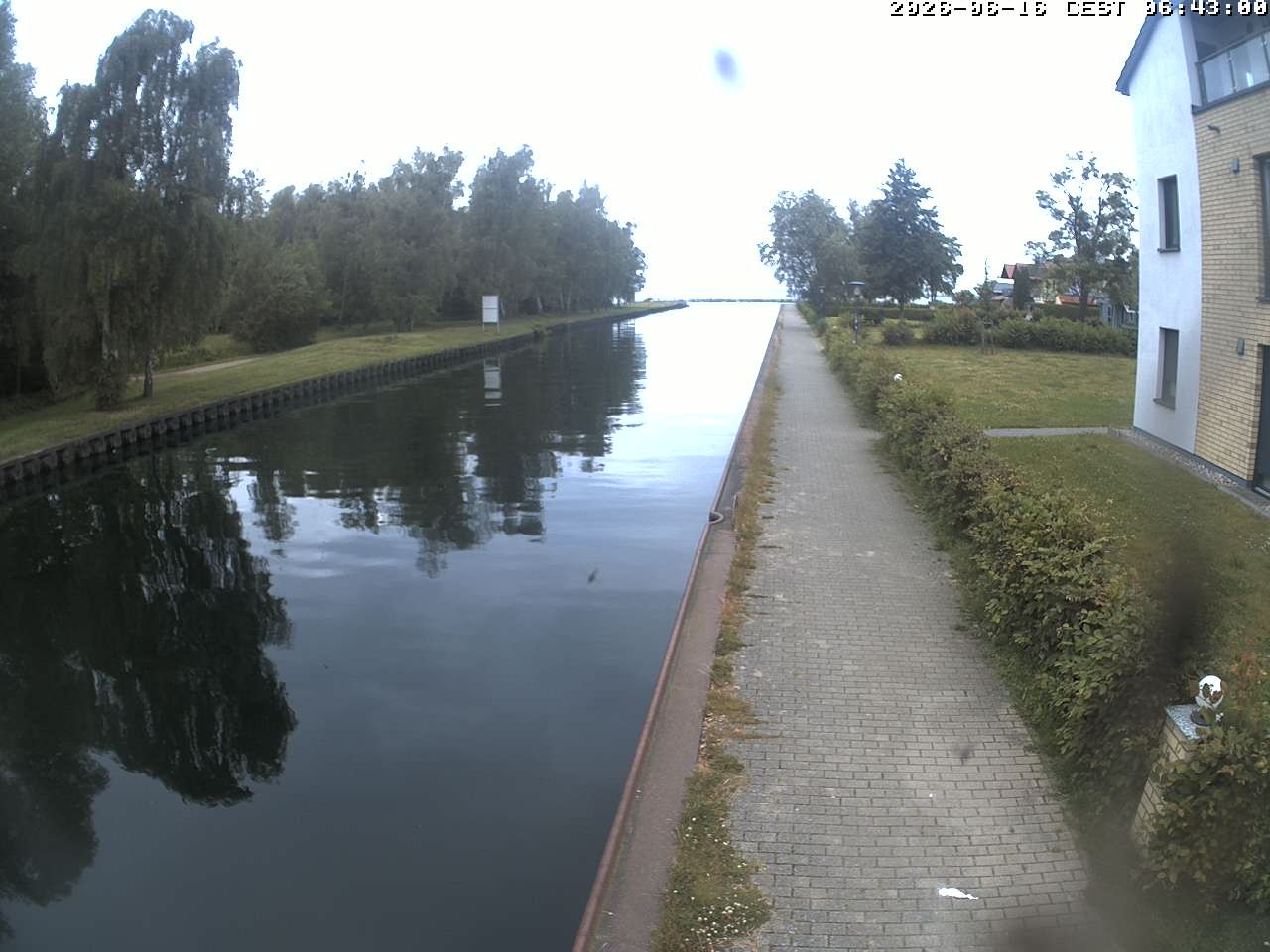 Archiv Foto Webcam Hafendorf Müritz: Kanal vom Claassee zur Müritz