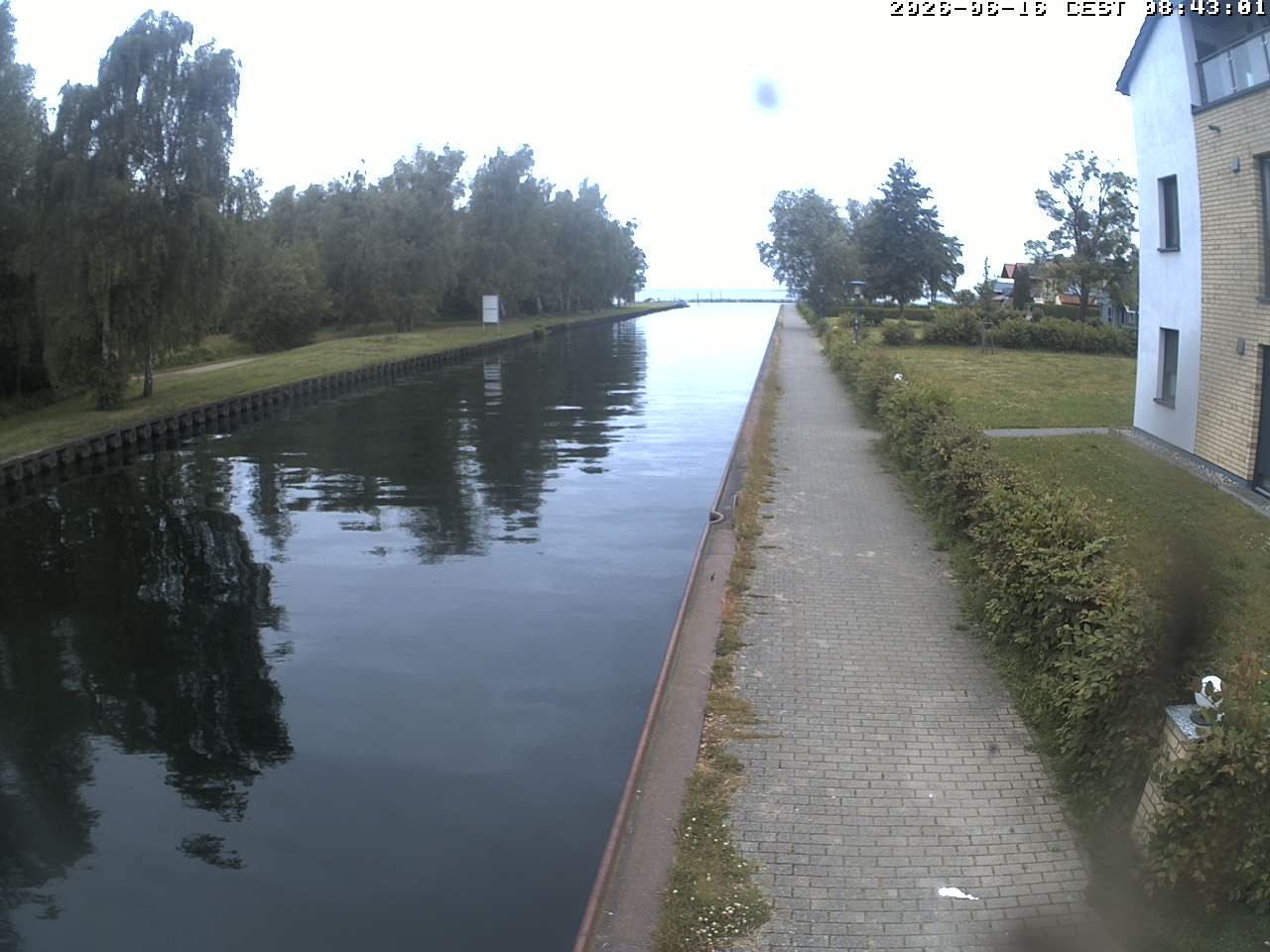 Archiv Foto Webcam Hafendorf Müritz: Kanal vom Claassee zur Müritz