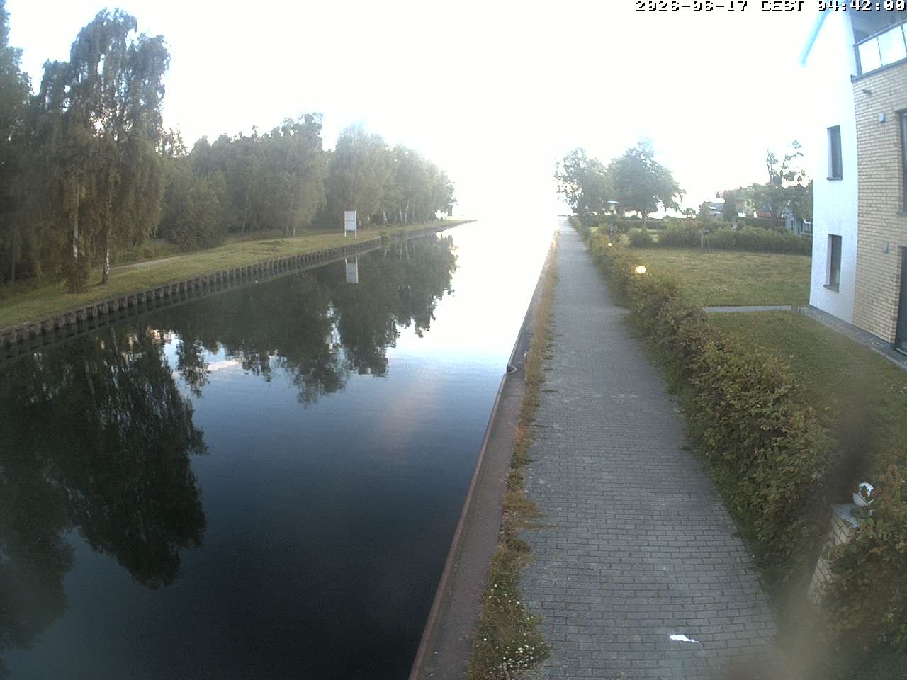 Archiv Foto Webcam Hafendorf Müritz: Kanal vom Claassee zur Müritz