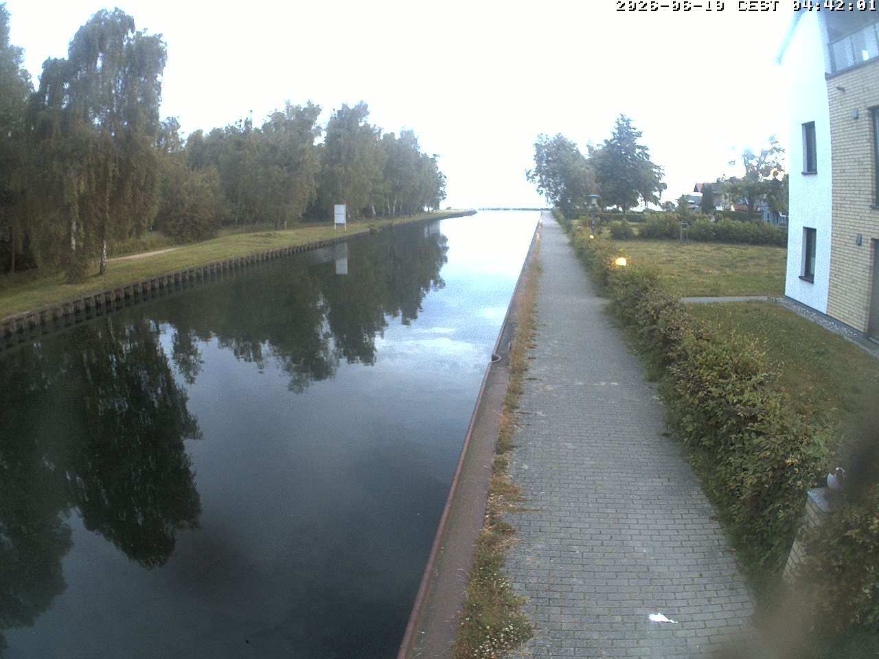 Archiv Foto Webcam Hafendorf Müritz: Kanal vom Claassee zur Müritz