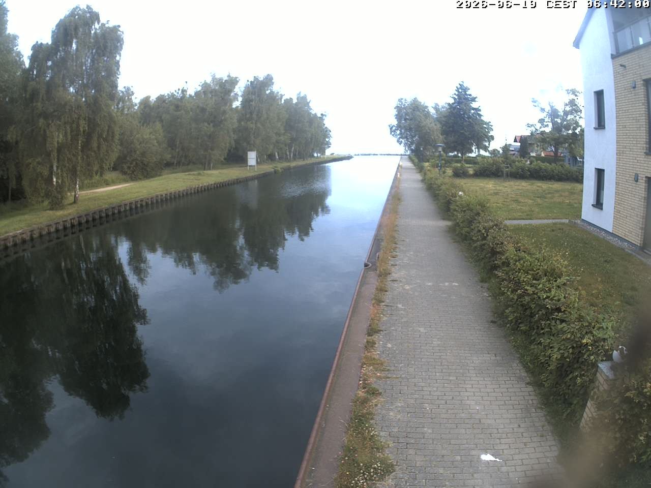 Archiv Foto Webcam Hafendorf Müritz: Kanal vom Claassee zur Müritz