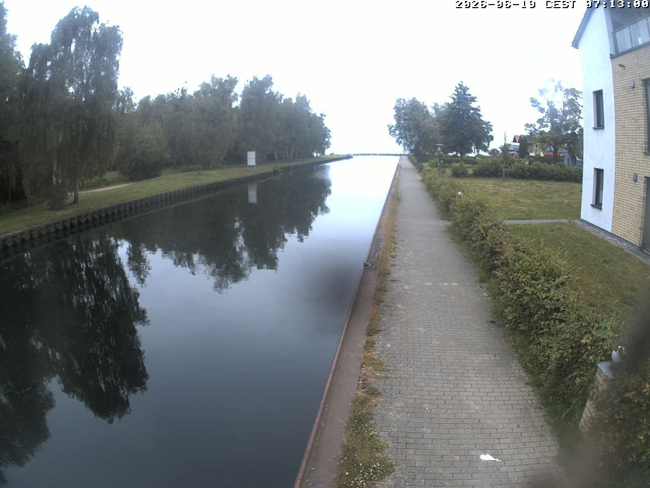 Archiv Foto Webcam Hafendorf Müritz: Kanal vom Claassee zur Müritz