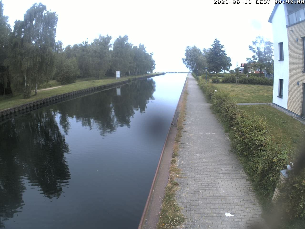 Archiv Foto Webcam Hafendorf Müritz: Kanal vom Claassee zur Müritz