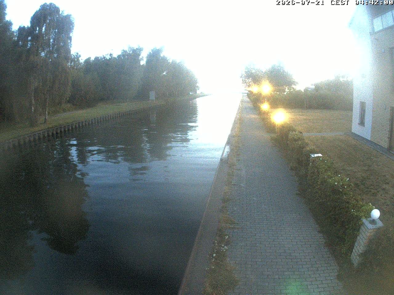 Archiv Foto Webcam Hafendorf Müritz: Kanal vom Claassee zur Müritz