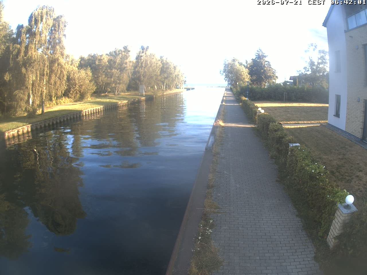 Archiv Foto Webcam Hafendorf Müritz: Kanal vom Claassee zur Müritz