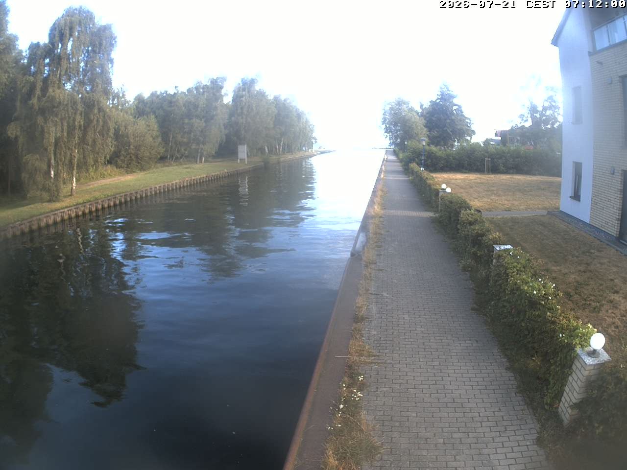 Archiv Foto Webcam Hafendorf Müritz: Kanal vom Claassee zur Müritz