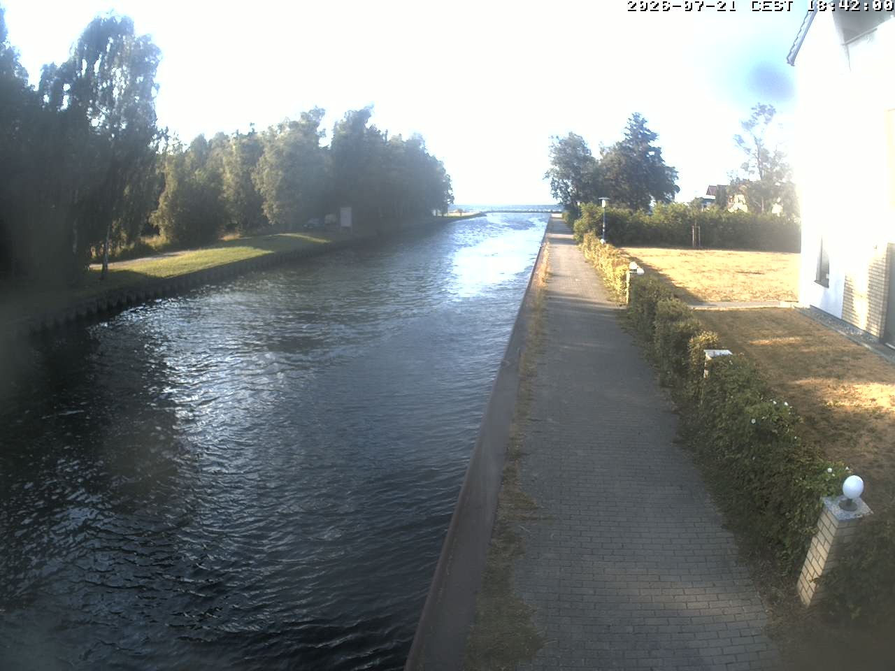 Archiv Foto Webcam Hafendorf Müritz: Kanal vom Claassee zur Müritz