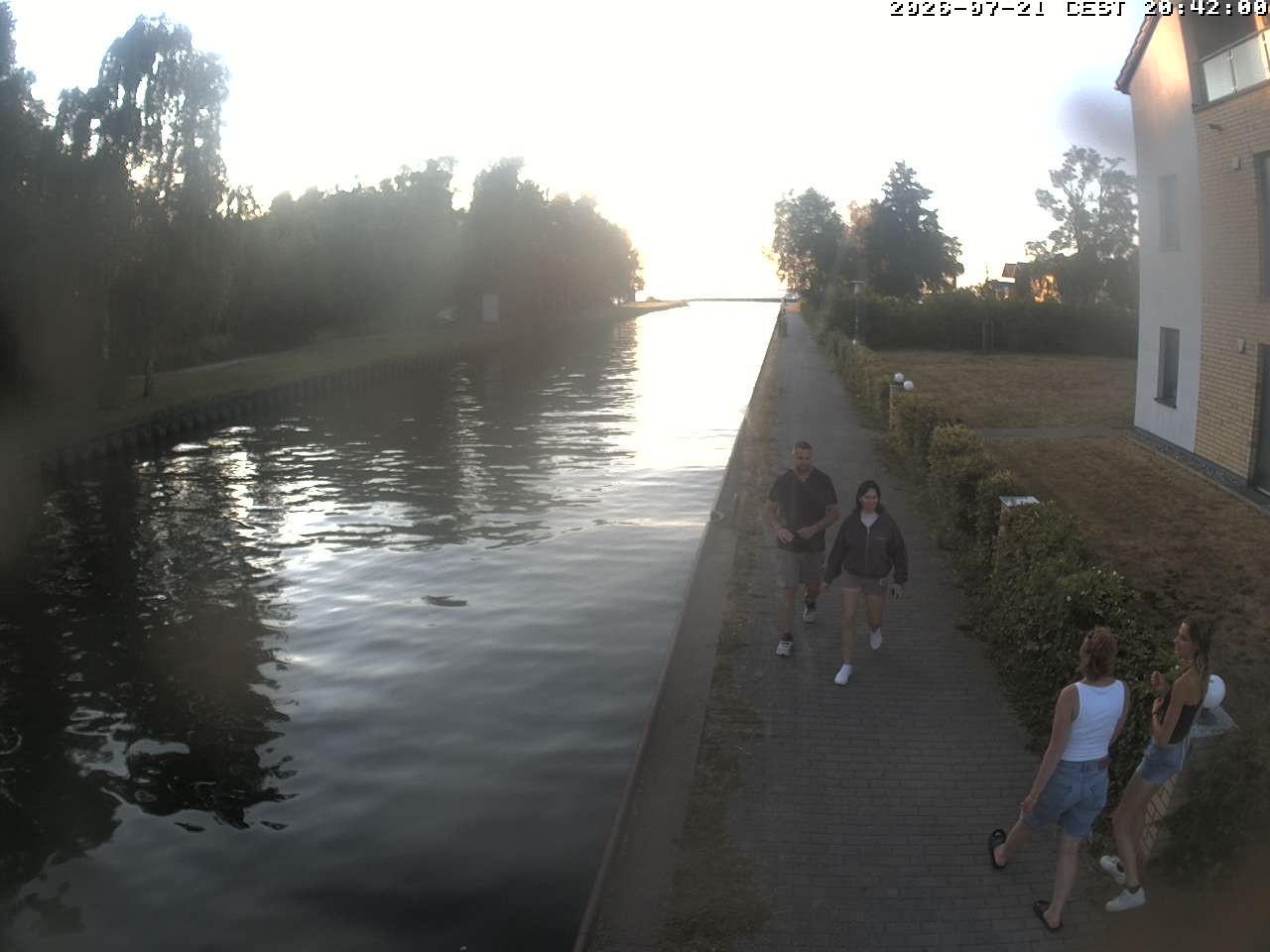 Archiv Foto Webcam Hafendorf Müritz: Kanal vom Claassee zur Müritz