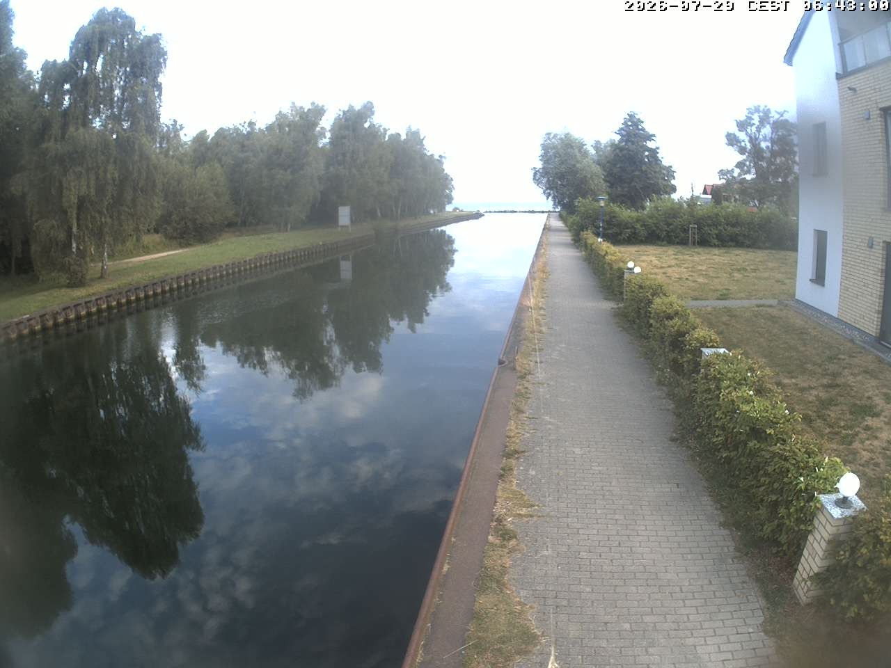 Archiv Foto Webcam Hafendorf Müritz: Kanal vom Claassee zur Müritz