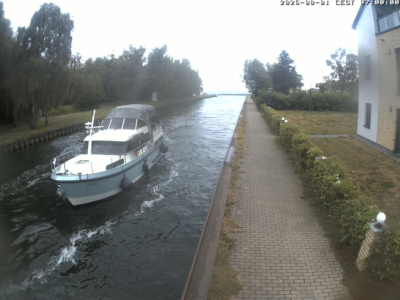 Archived image Webcam Canal Müritz - Claassee
