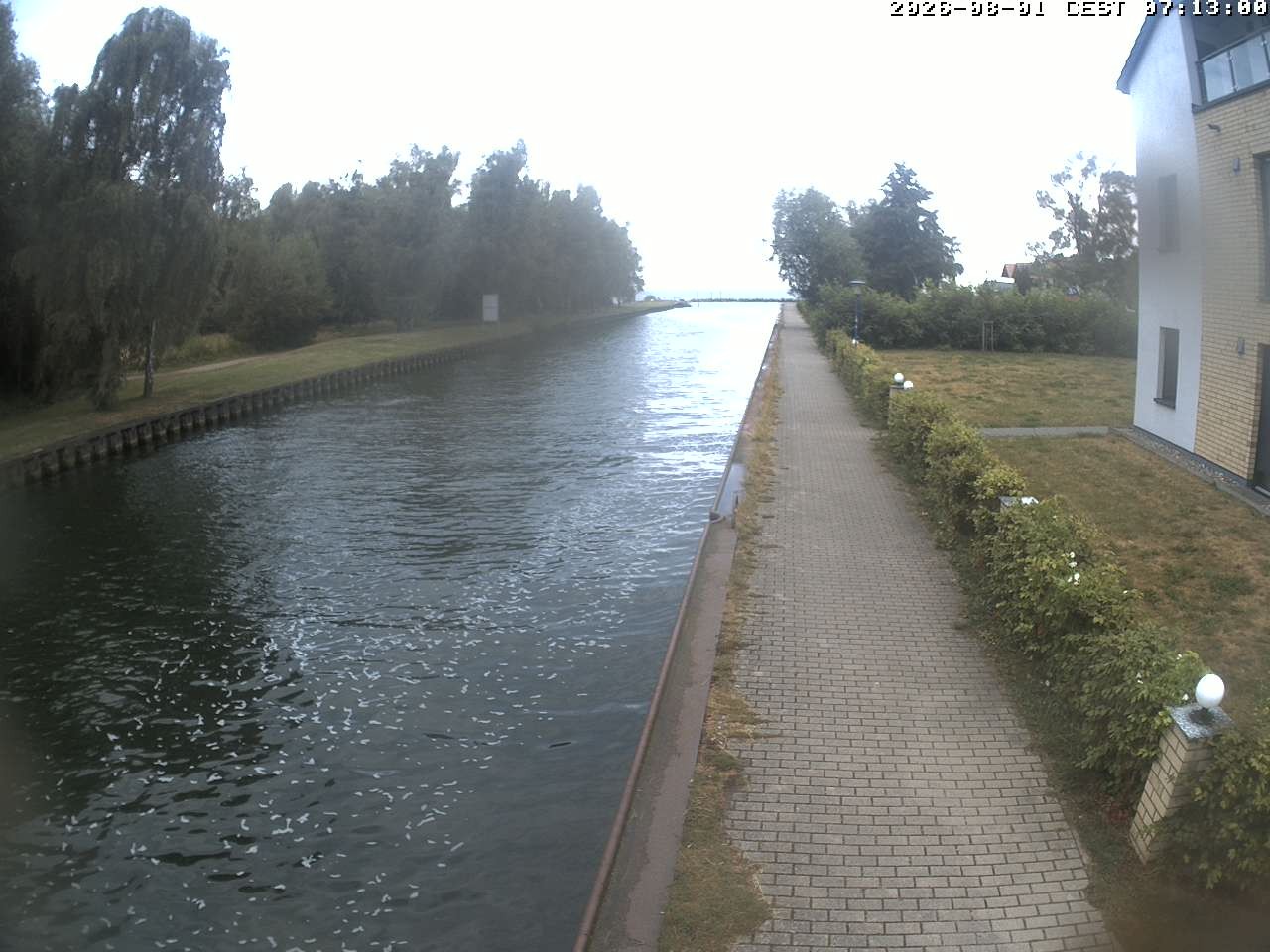 Archiv Foto Webcam Hafendorf Müritz: Kanal vom Claassee zur Müritz