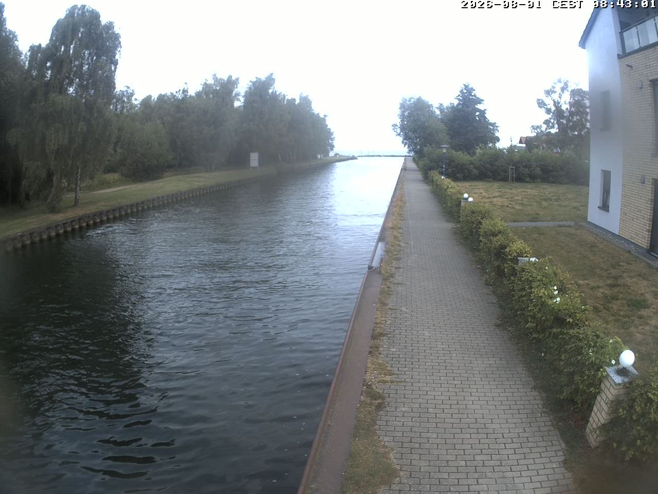 Archiv Foto Webcam Hafendorf Müritz: Kanal vom Claassee zur Müritz