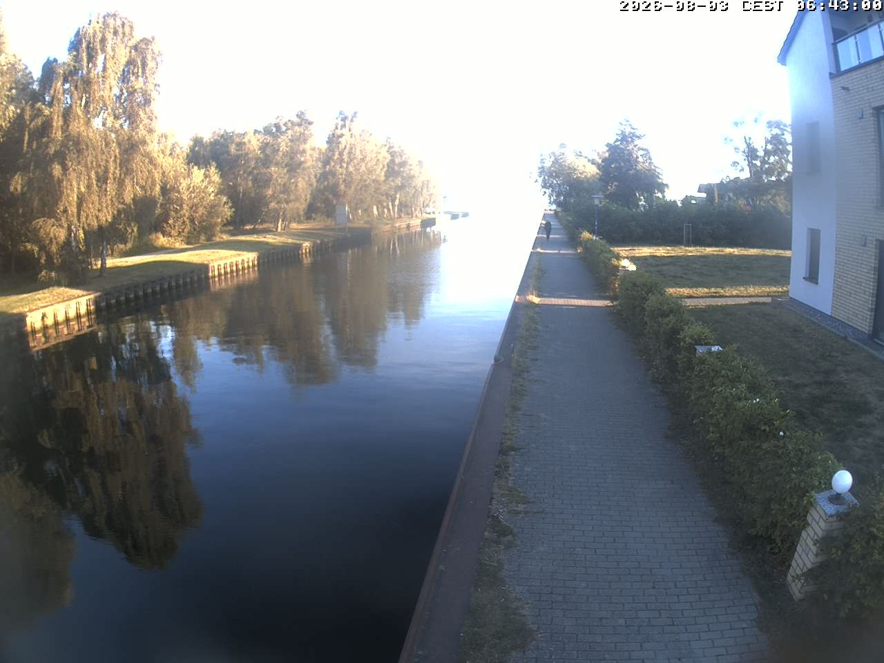 Archiv Foto Webcam Hafendorf Müritz: Kanal vom Claassee zur Müritz