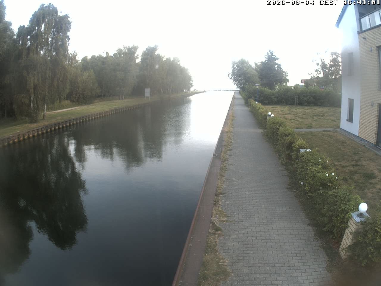 Archiv Foto Webcam Hafendorf Müritz: Kanal vom Claassee zur Müritz