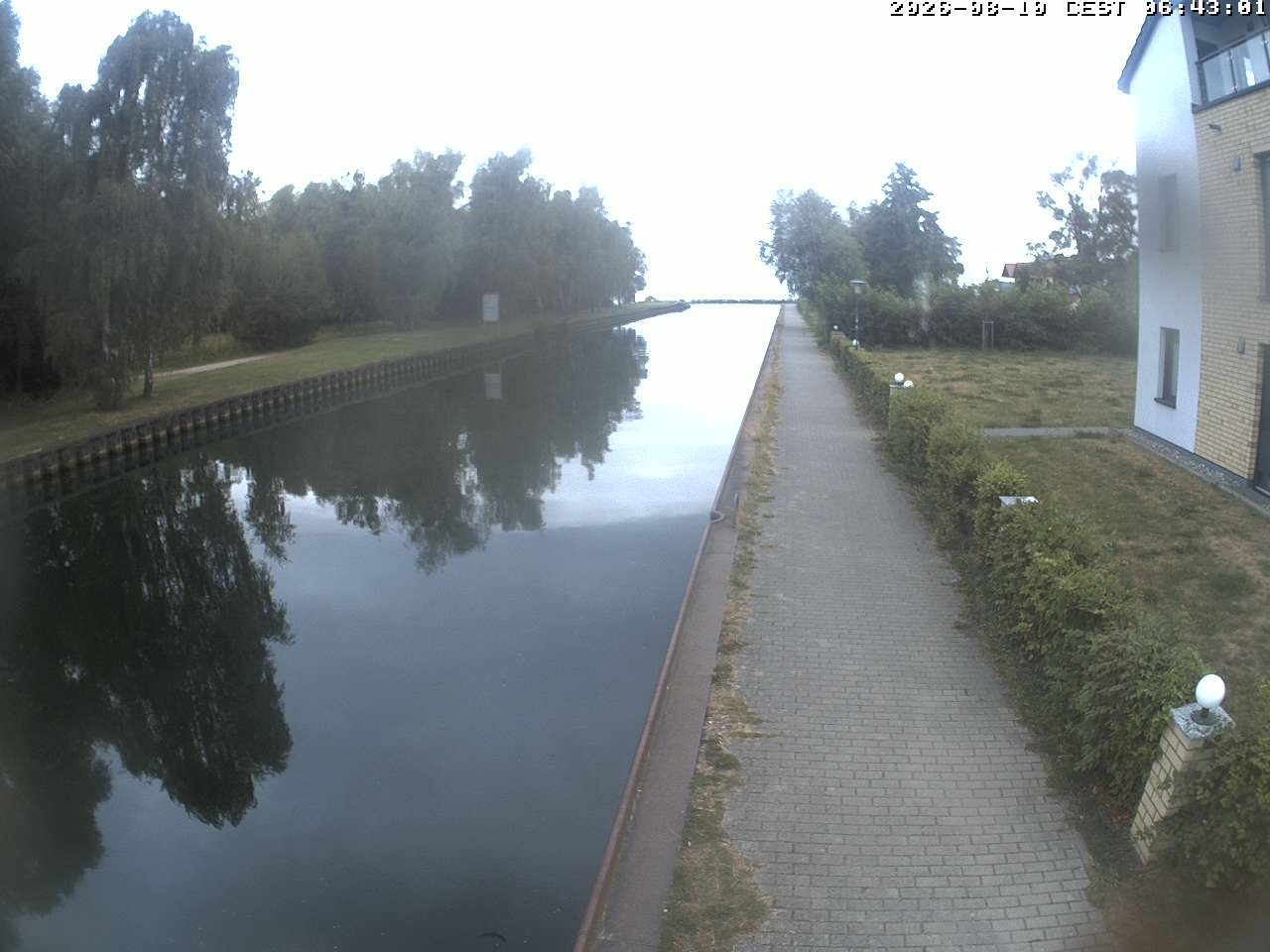 Archiv Foto Webcam Hafendorf Müritz: Kanal vom Claassee zur Müritz