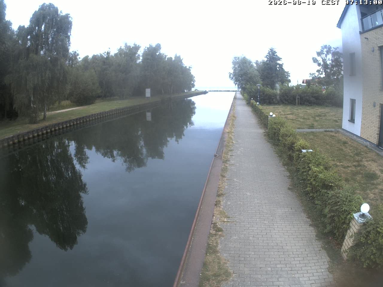 Archiv Foto Webcam Hafendorf Müritz: Kanal vom Claassee zur Müritz