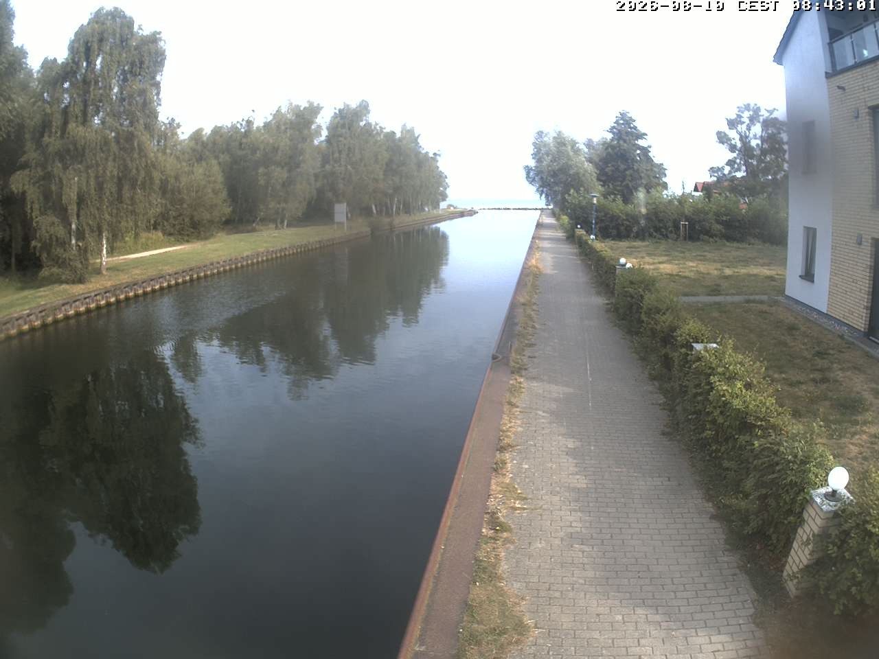 Archiv Foto Webcam Hafendorf Müritz: Kanal vom Claassee zur Müritz