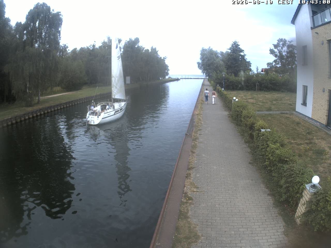 Archiv Foto Webcam Hafendorf Müritz: Kanal vom Claassee zur Müritz
