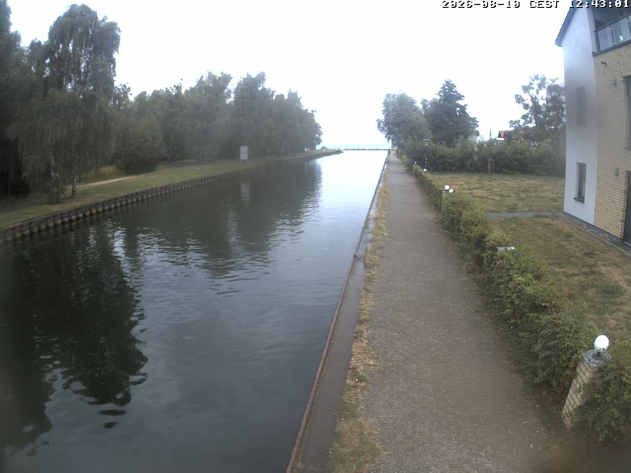 Archiv Foto Webcam Hafendorf Müritz: Kanal vom Claassee zur Müritz
