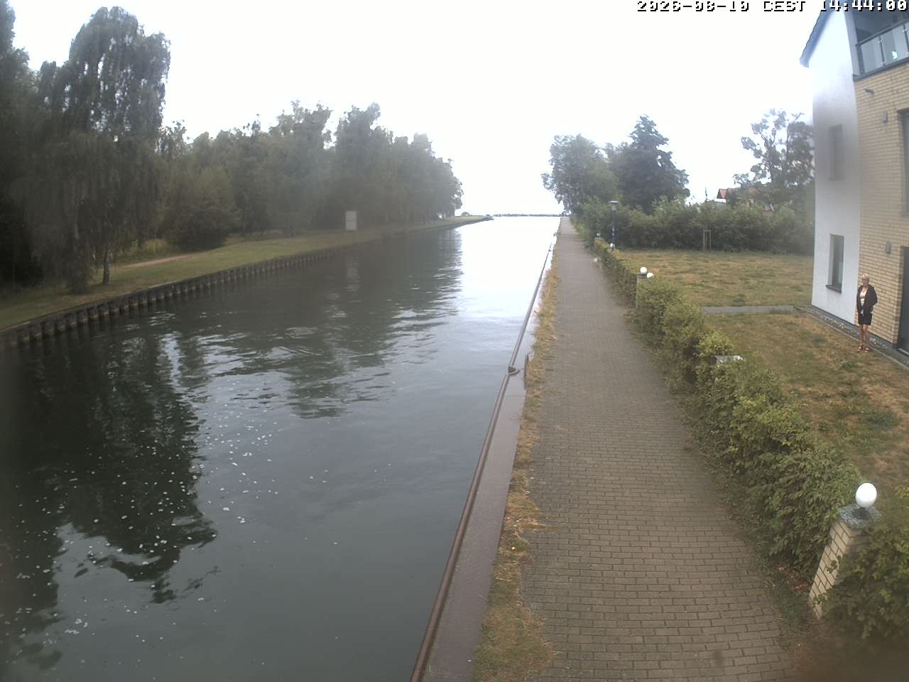 Archiv Foto Webcam Hafendorf Müritz: Kanal vom Claassee zur Müritz
