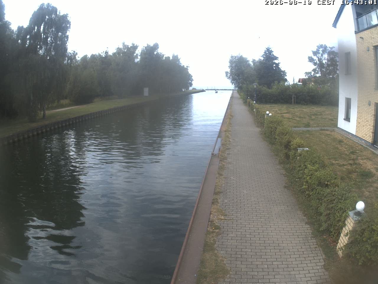 Archiv Foto Webcam Hafendorf Müritz: Kanal vom Claassee zur Müritz