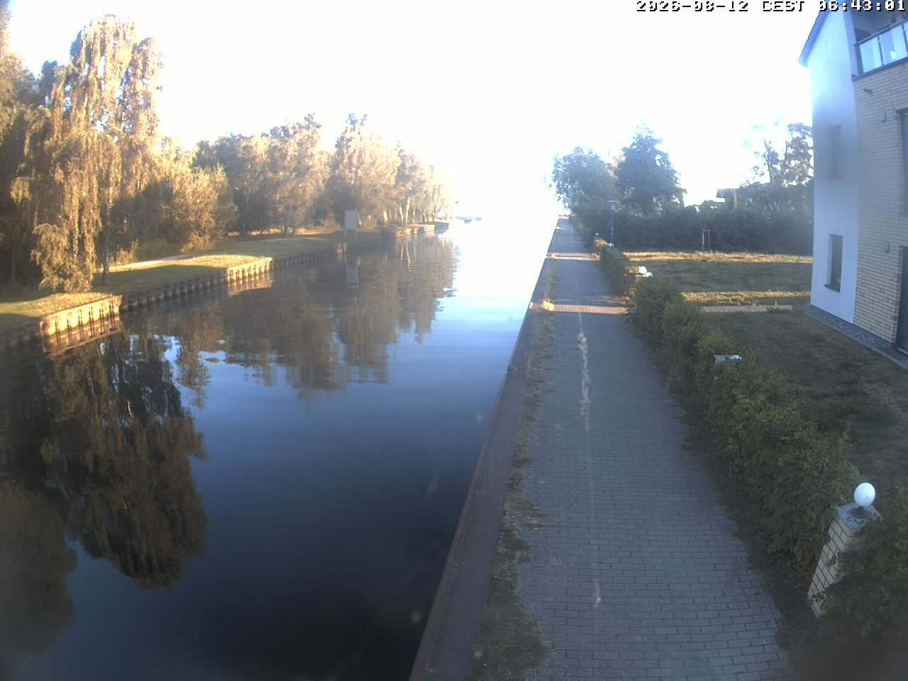 Archiv Foto Webcam Hafendorf Müritz: Kanal vom Claassee zur Müritz