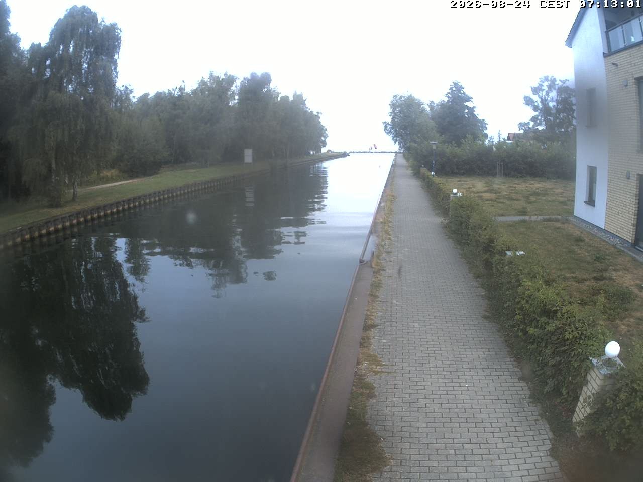 Archiv Foto Webcam Hafendorf Müritz: Kanal vom Claassee zur Müritz