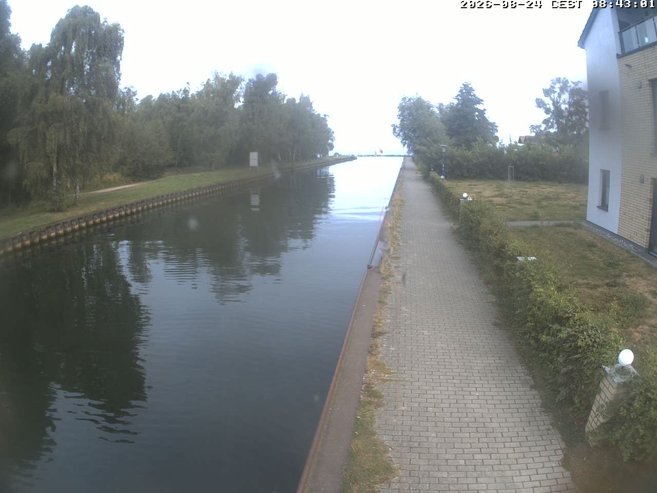 Archiv Foto Webcam Hafendorf Müritz: Kanal vom Claassee zur Müritz