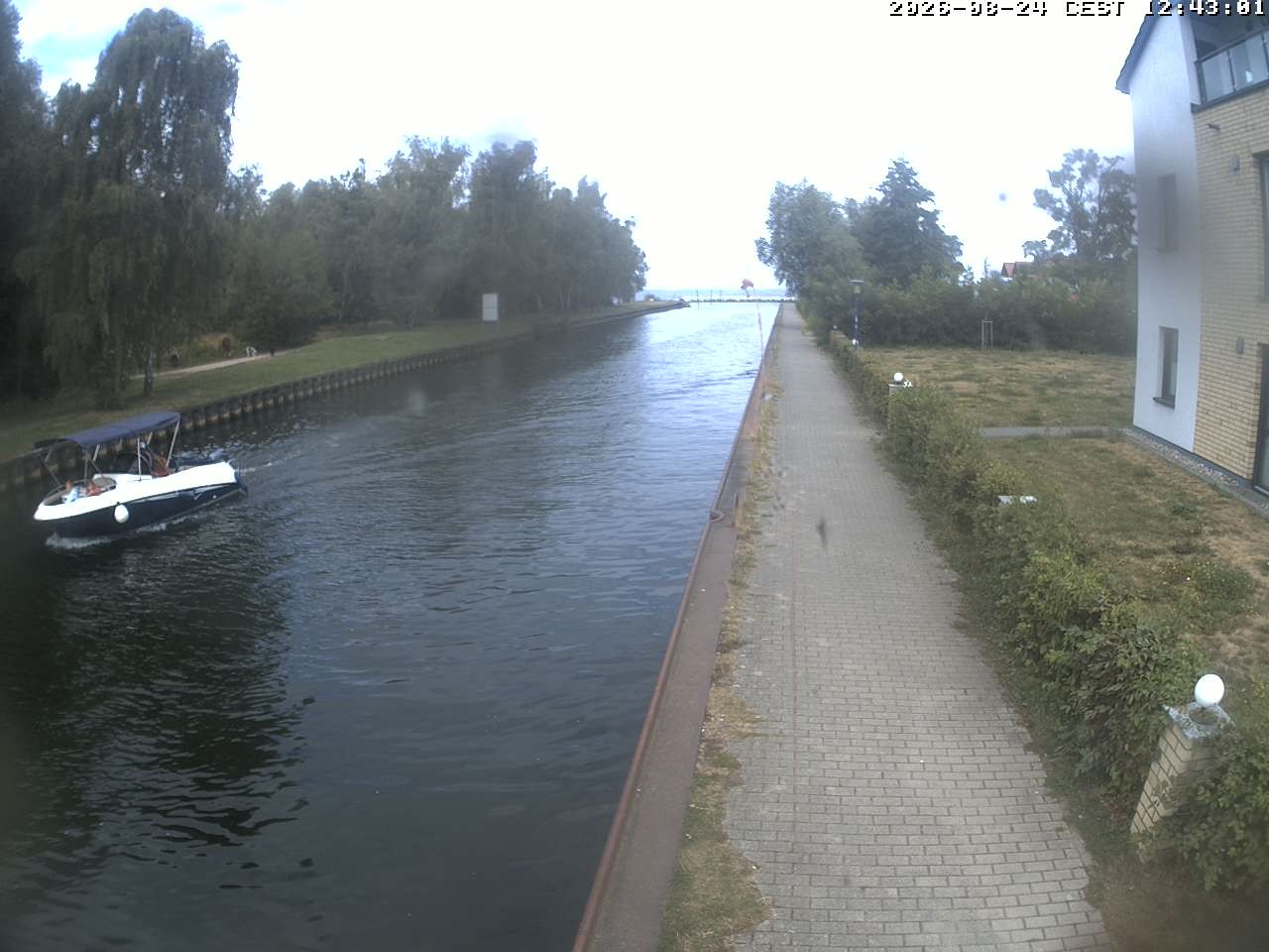 Archiv Foto Webcam Hafendorf Müritz: Kanal vom Claassee zur Müritz