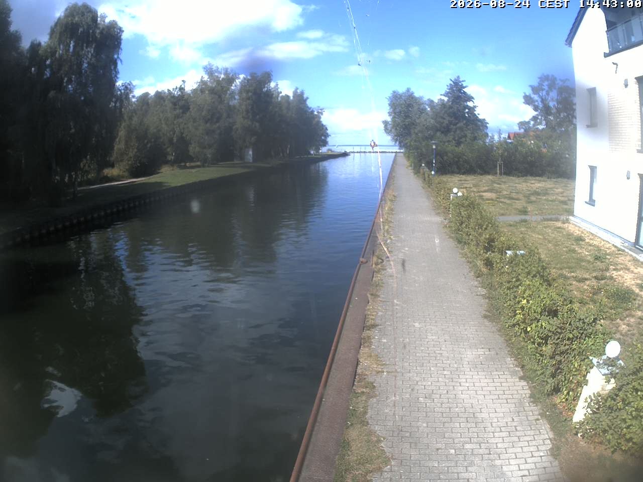 Archiv Foto Webcam Hafendorf Müritz: Kanal vom Claassee zur Müritz