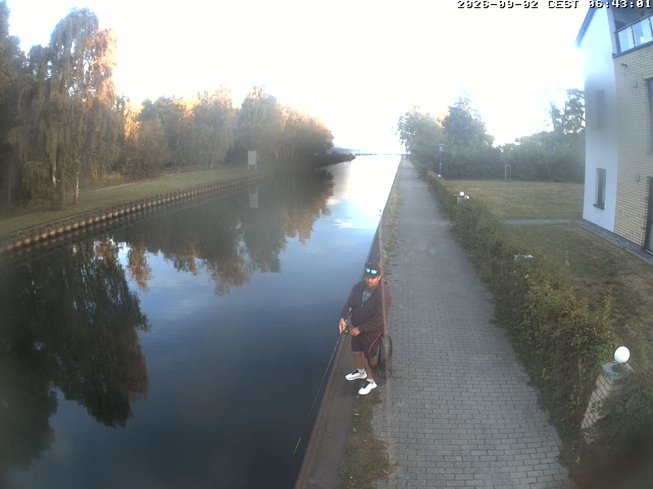 Archiv Foto Webcam Hafendorf Müritz: Kanal vom Claassee zur Müritz