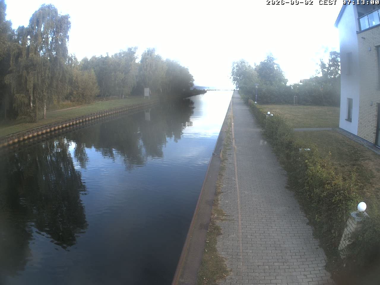Archiv Foto Webcam Hafendorf Müritz: Kanal vom Claassee zur Müritz