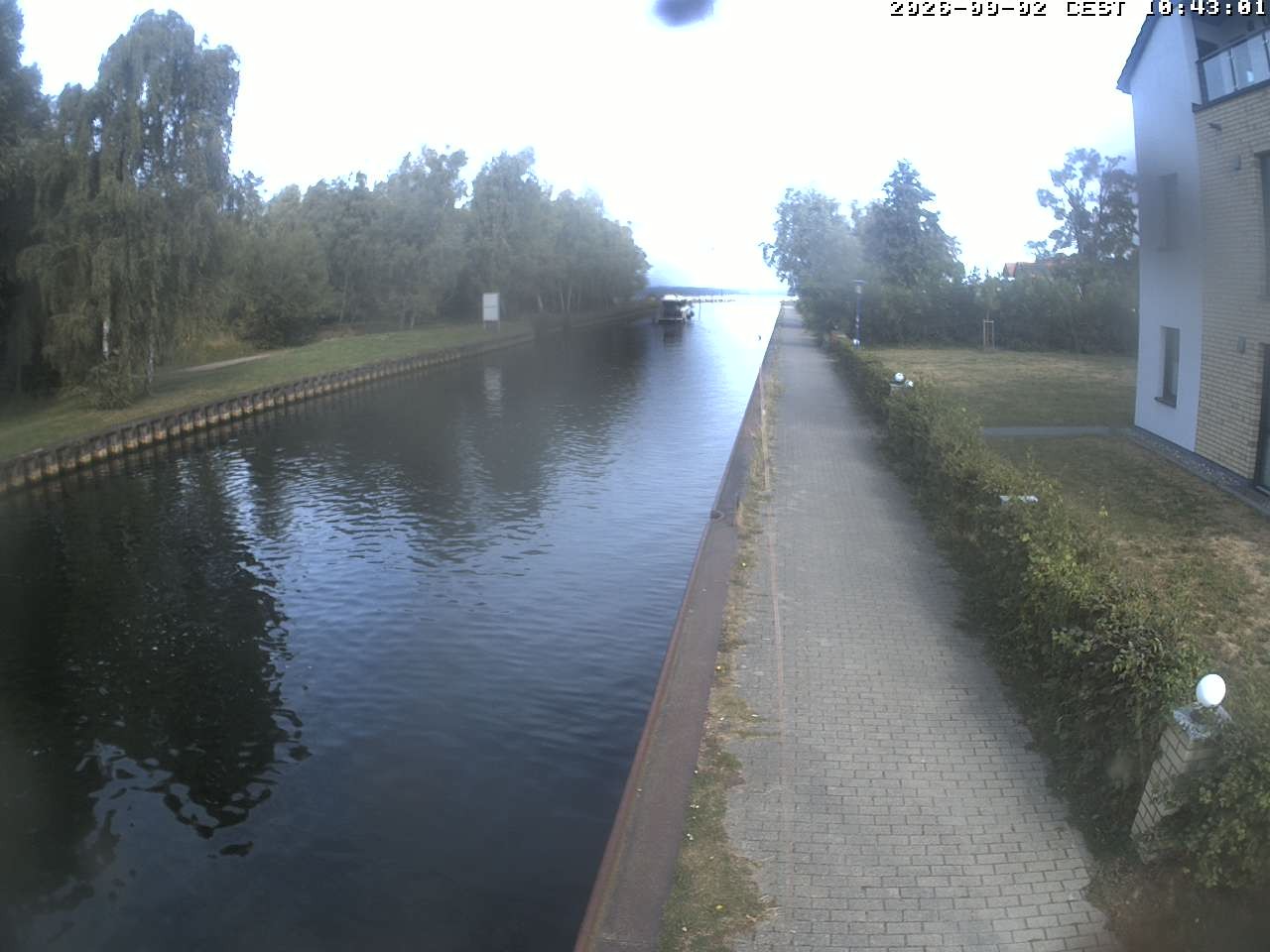 Archiv Foto Webcam Hafendorf Müritz: Kanal vom Claassee zur Müritz