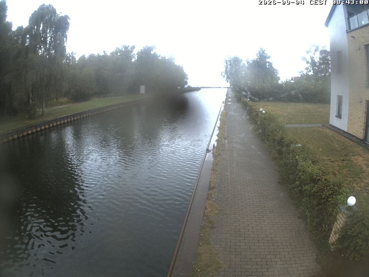 Archiv Foto Webcam Hafendorf Müritz: Kanal vom Claassee zur Müritz