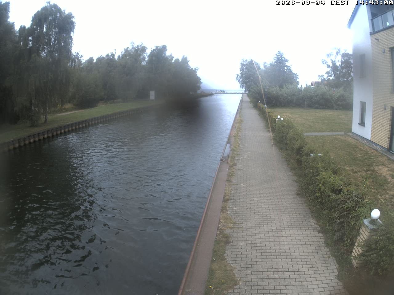 Archiv Foto Webcam Hafendorf Müritz: Kanal vom Claassee zur Müritz