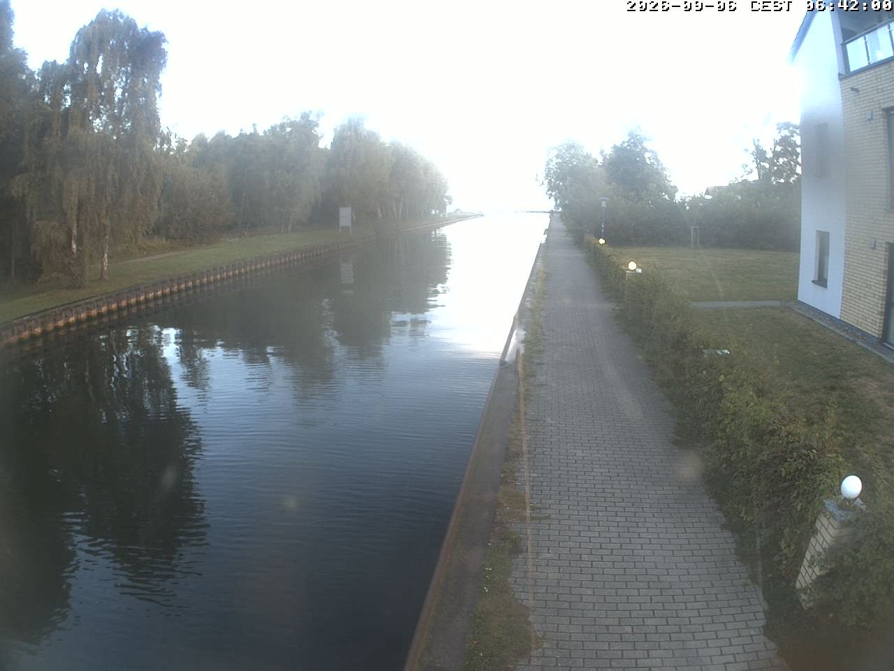 Archiv Foto Webcam Hafendorf Müritz: Kanal vom Claassee zur Müritz