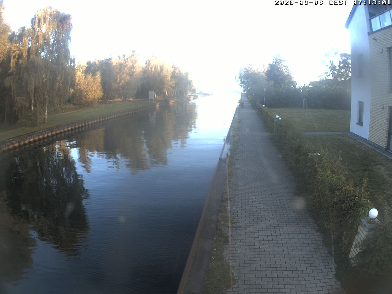 Archiv Foto Webcam Hafendorf Müritz: Kanal vom Claassee zur Müritz