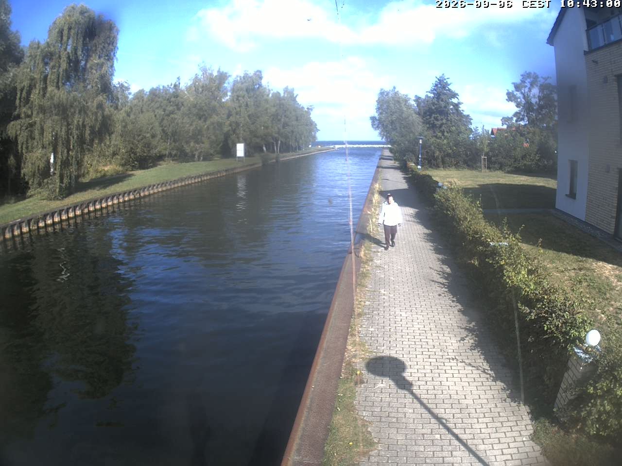 Archiv Foto Webcam Hafendorf Müritz: Kanal vom Claassee zur Müritz