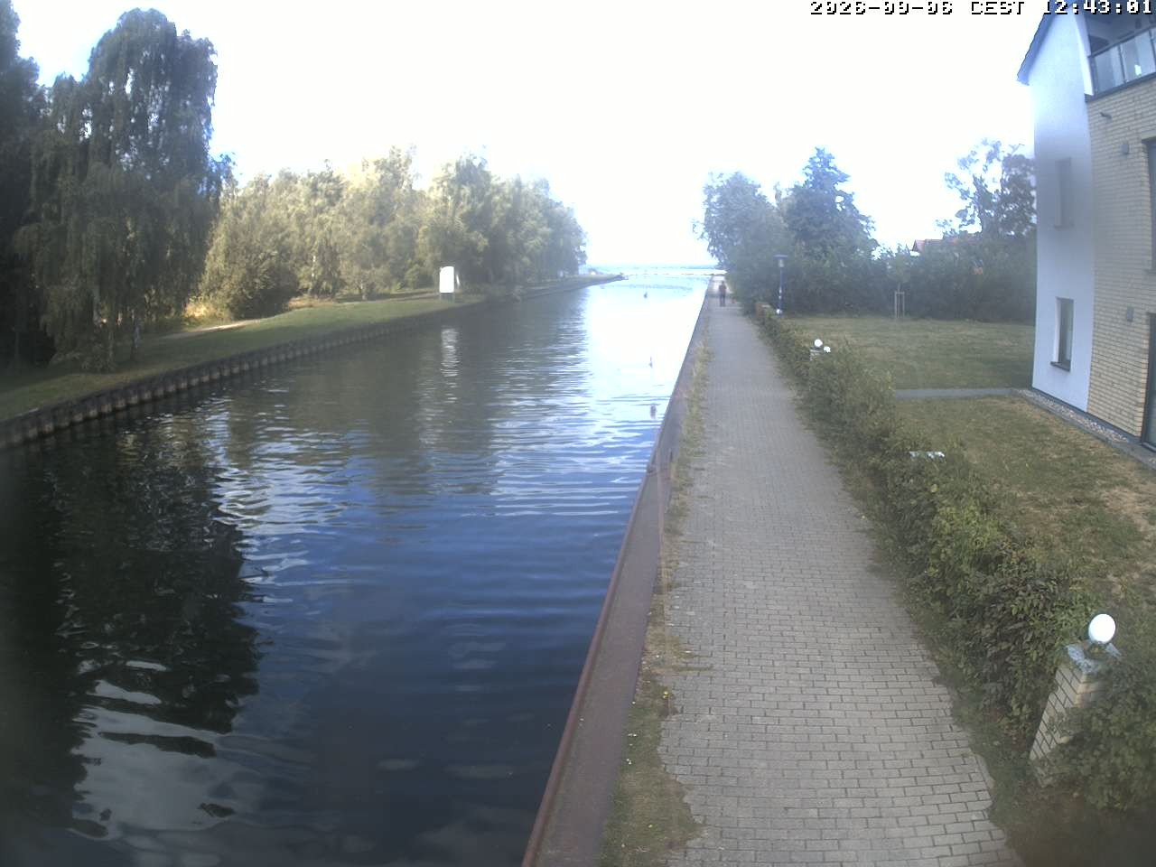 Archiv Foto Webcam Hafendorf Müritz: Kanal vom Claassee zur Müritz