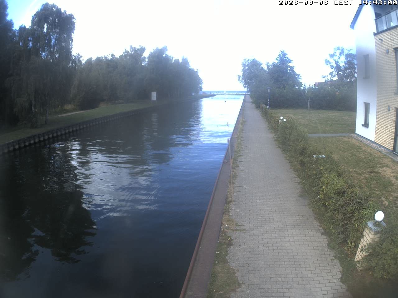 Archiv Foto Webcam Hafendorf Müritz: Kanal vom Claassee zur Müritz